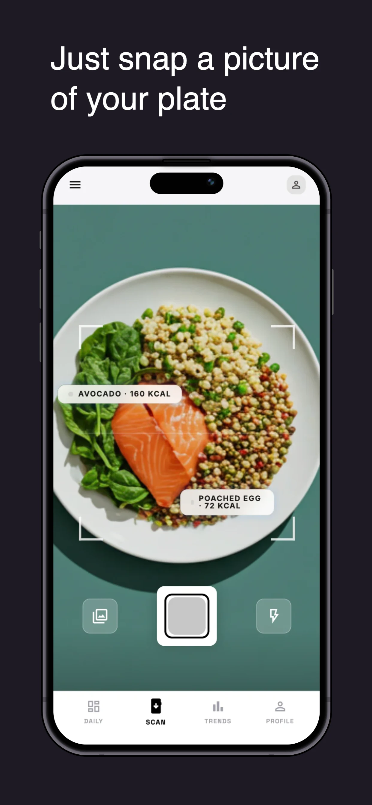 AI Food Scanner & Tracker screenshot template preview 2