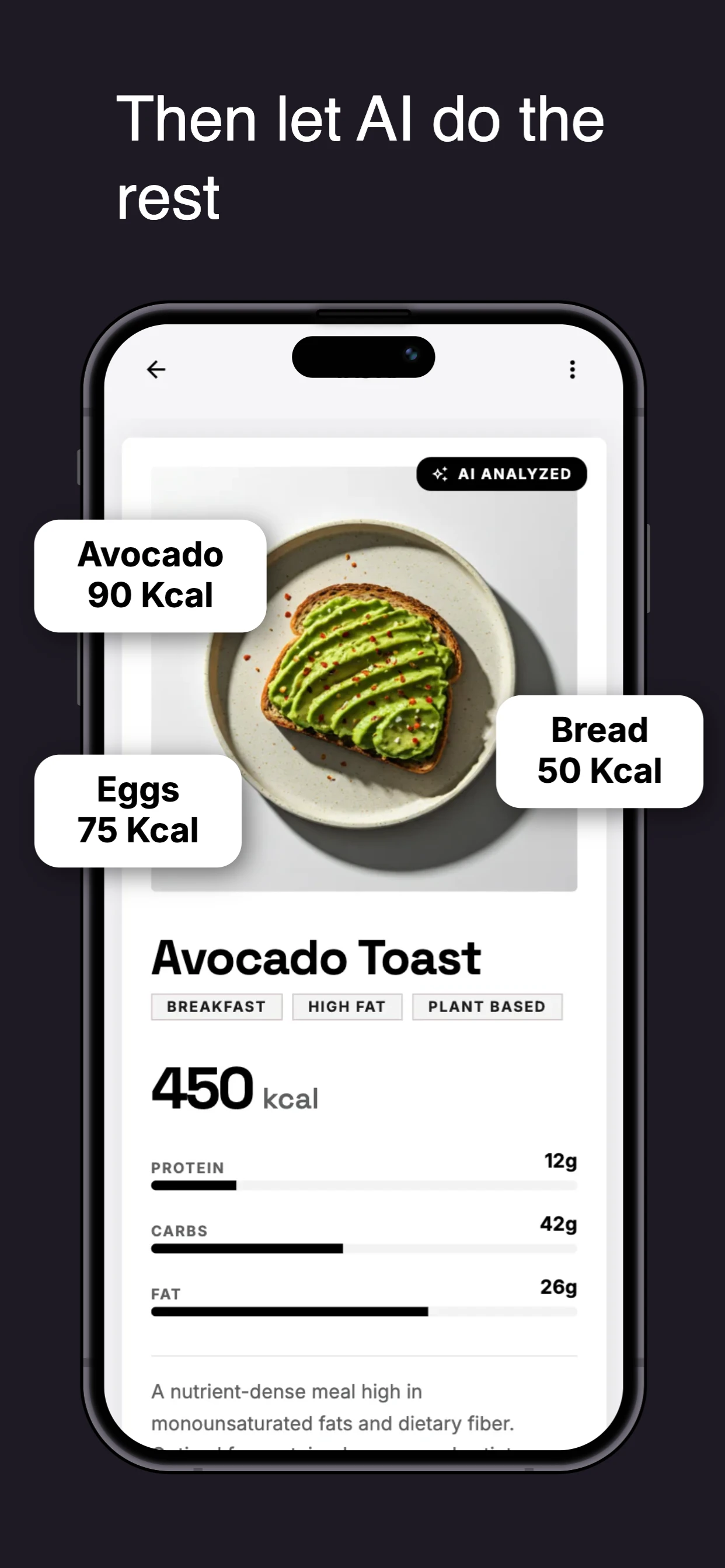 AI Food Scanner & Tracker screenshot template preview 3