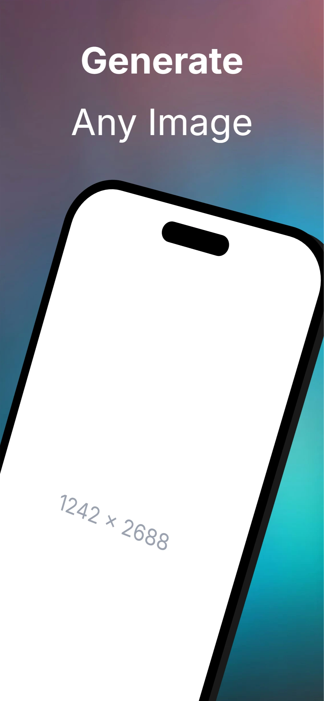AI app screenshot template — slide 3