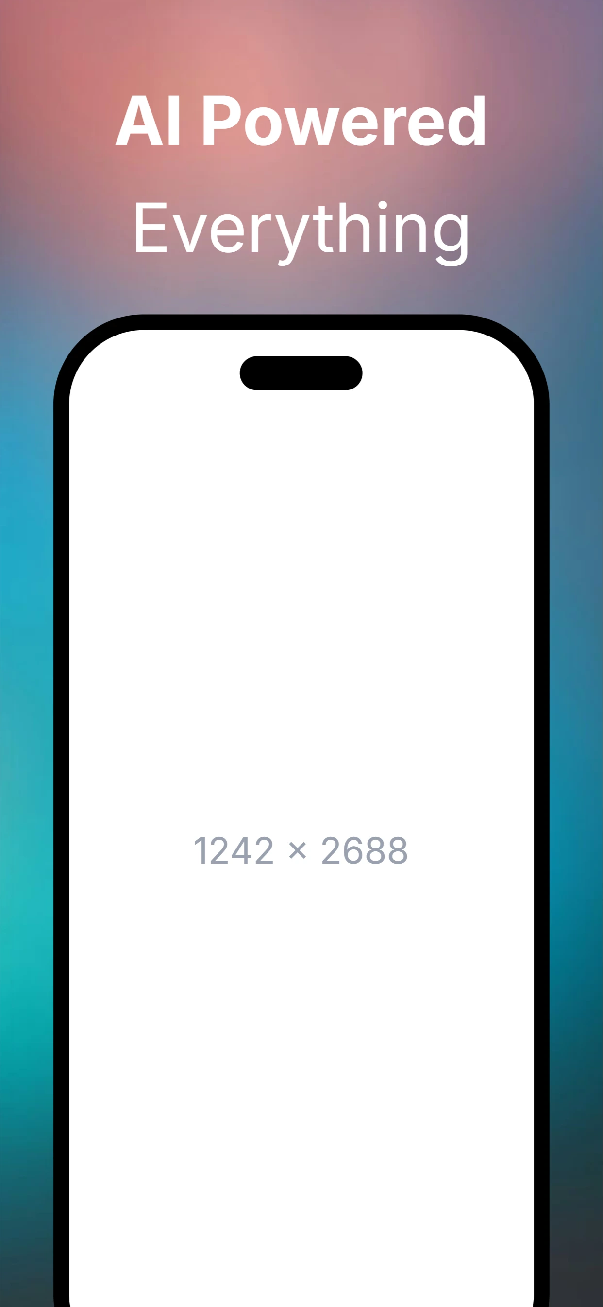 AI app screenshot template — slide 4