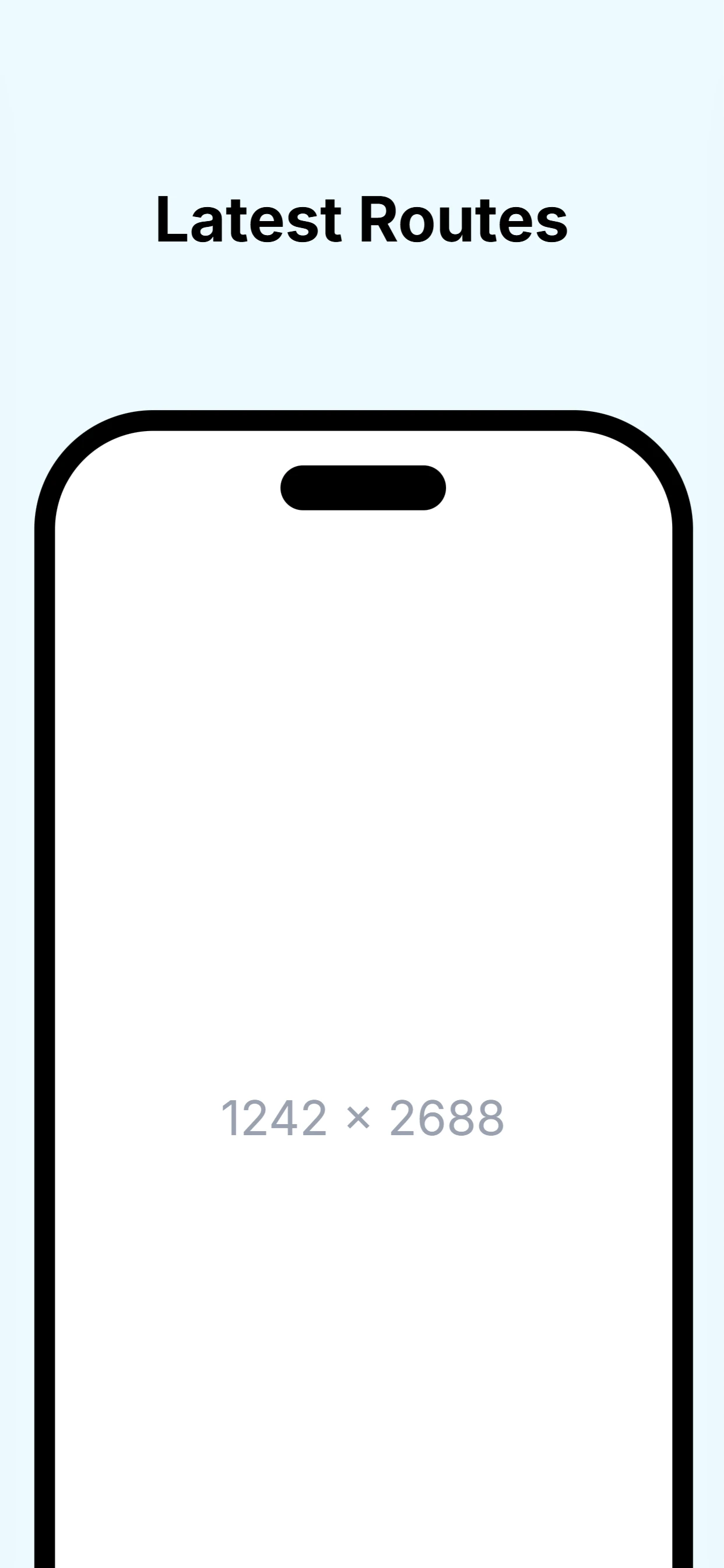 Clear app screenshot template — slide 2