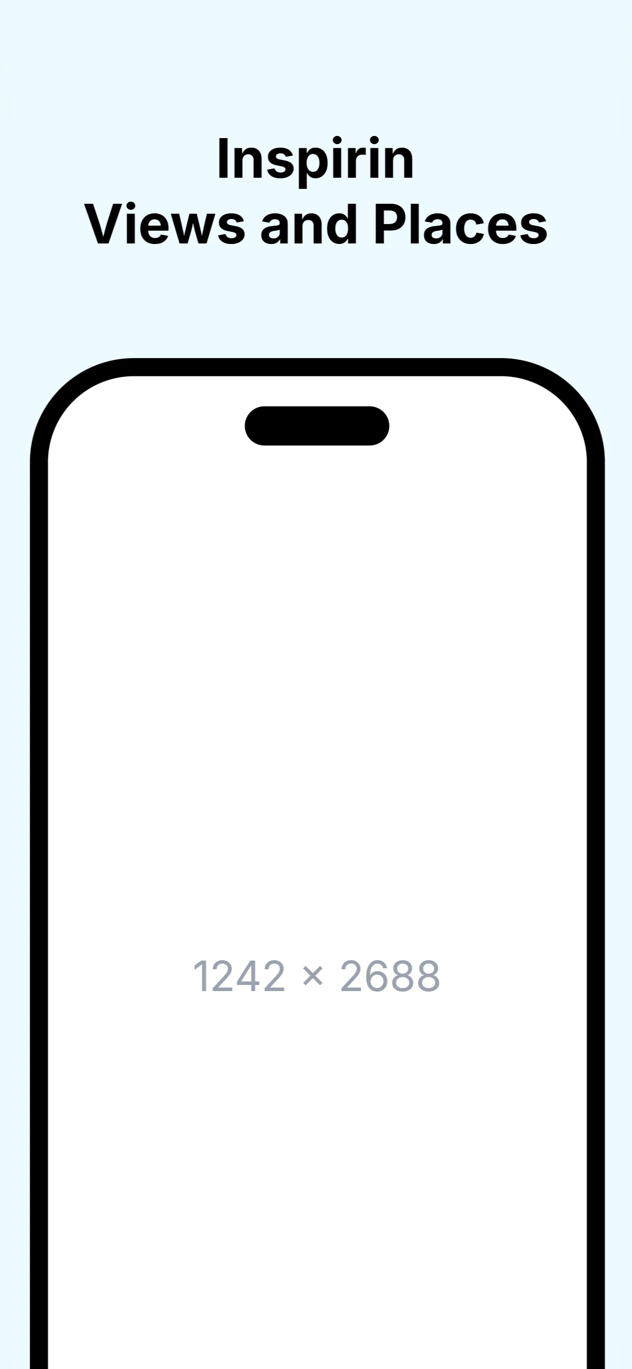 Clear app screenshot template — slide 3