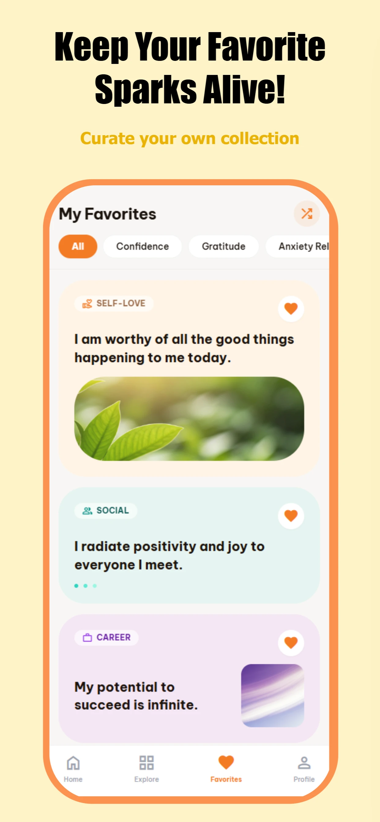 Colorful app screenshot template — slide 3