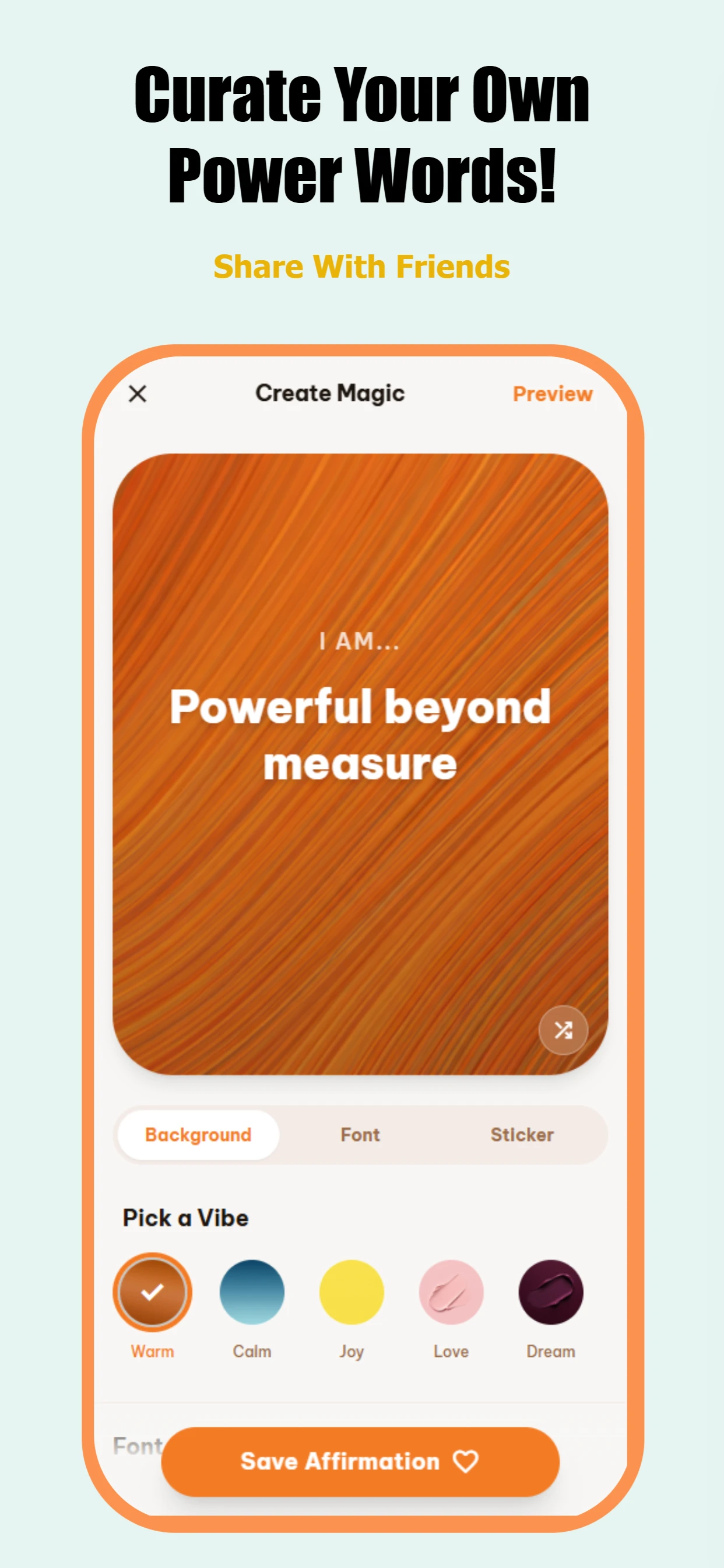 Colorful app screenshot template — slide 4