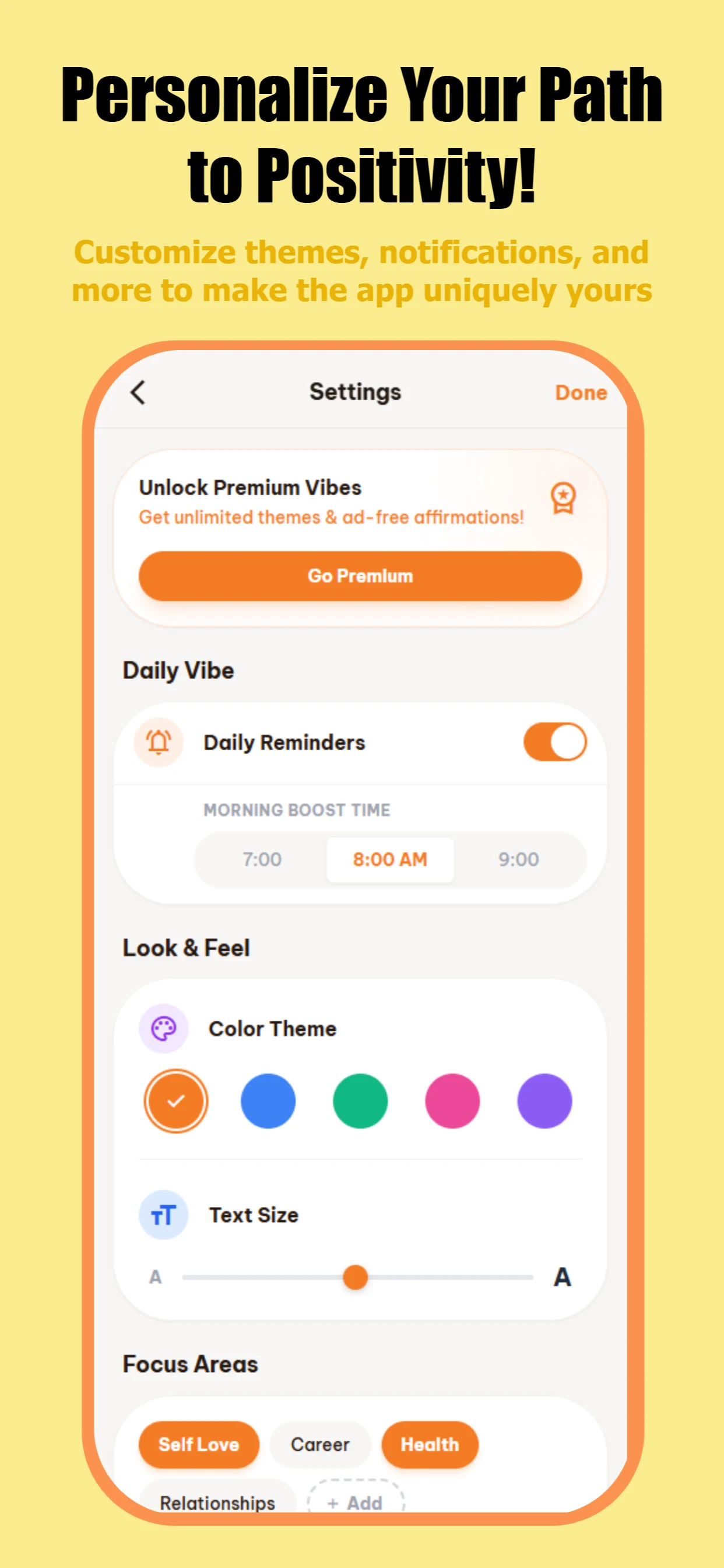 Colorful app screenshot template — slide 5