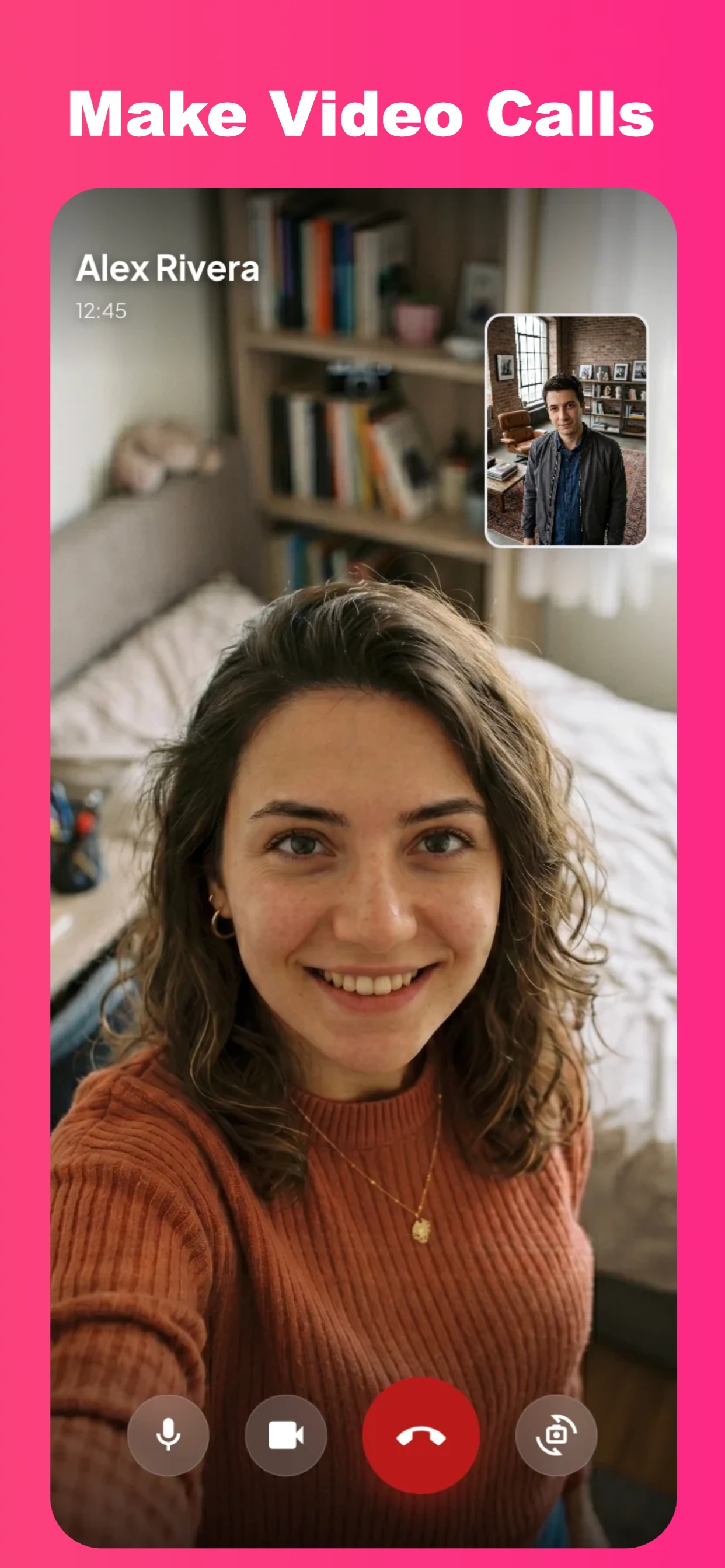 Dating App Theme app screenshot template — slide 5