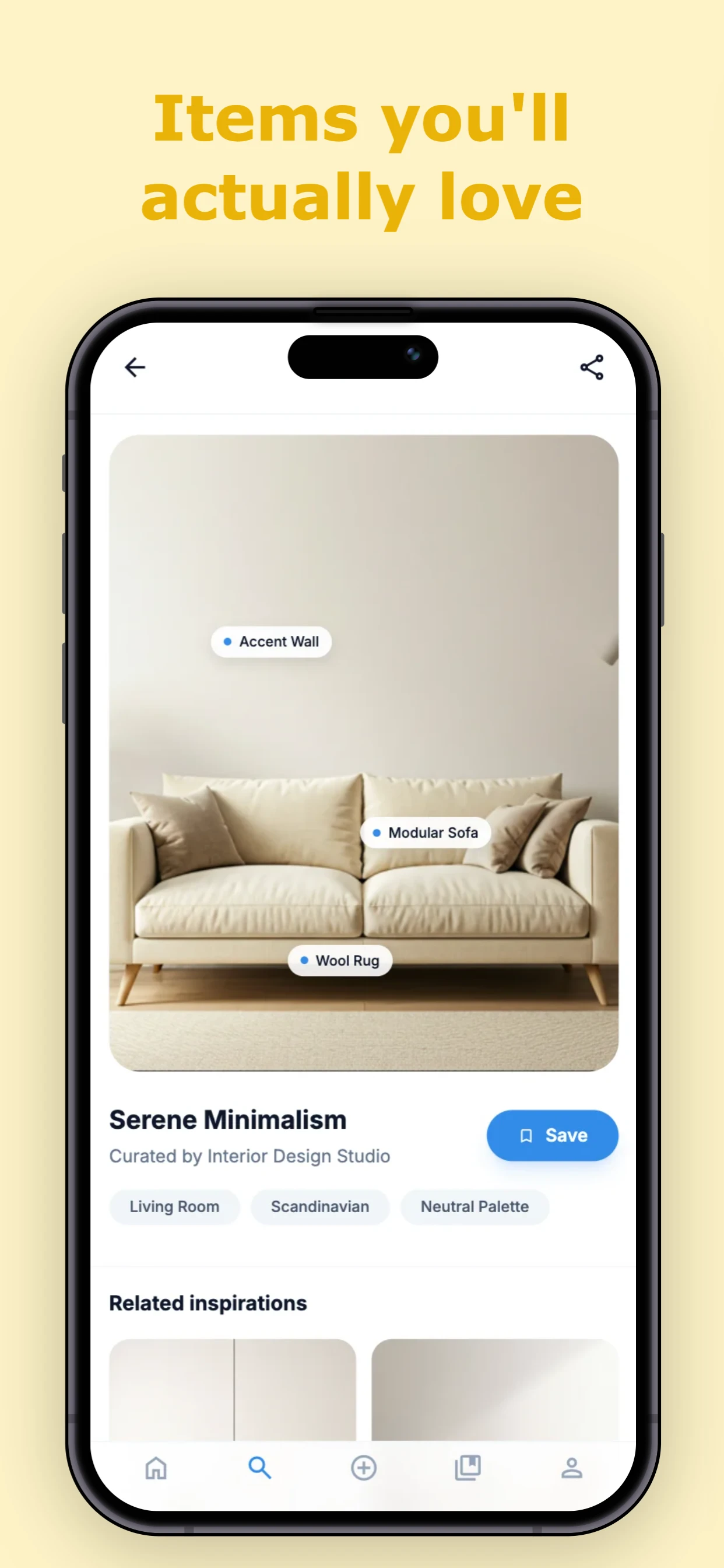 Fashion Template app screenshot template — slide 2