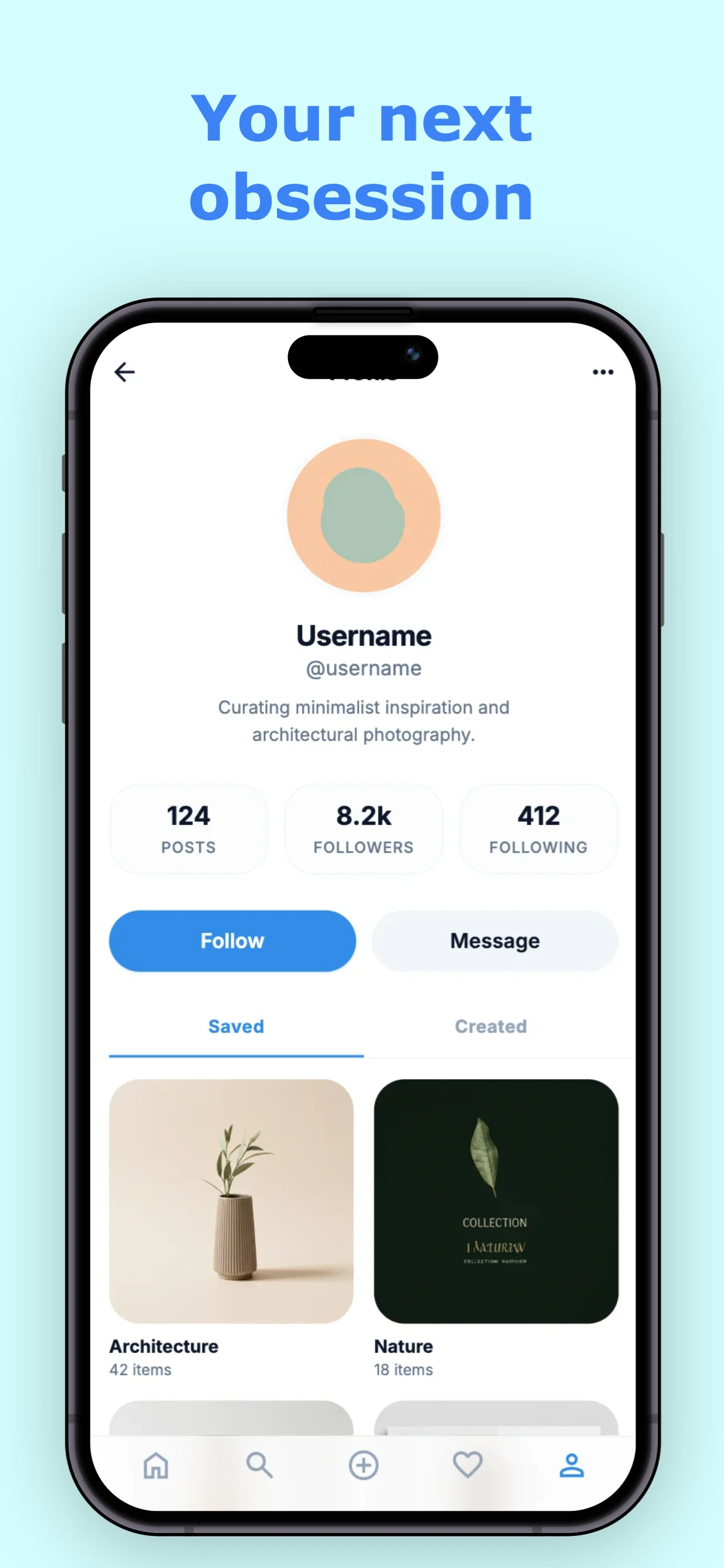 Fashion Template app screenshot template — slide 5