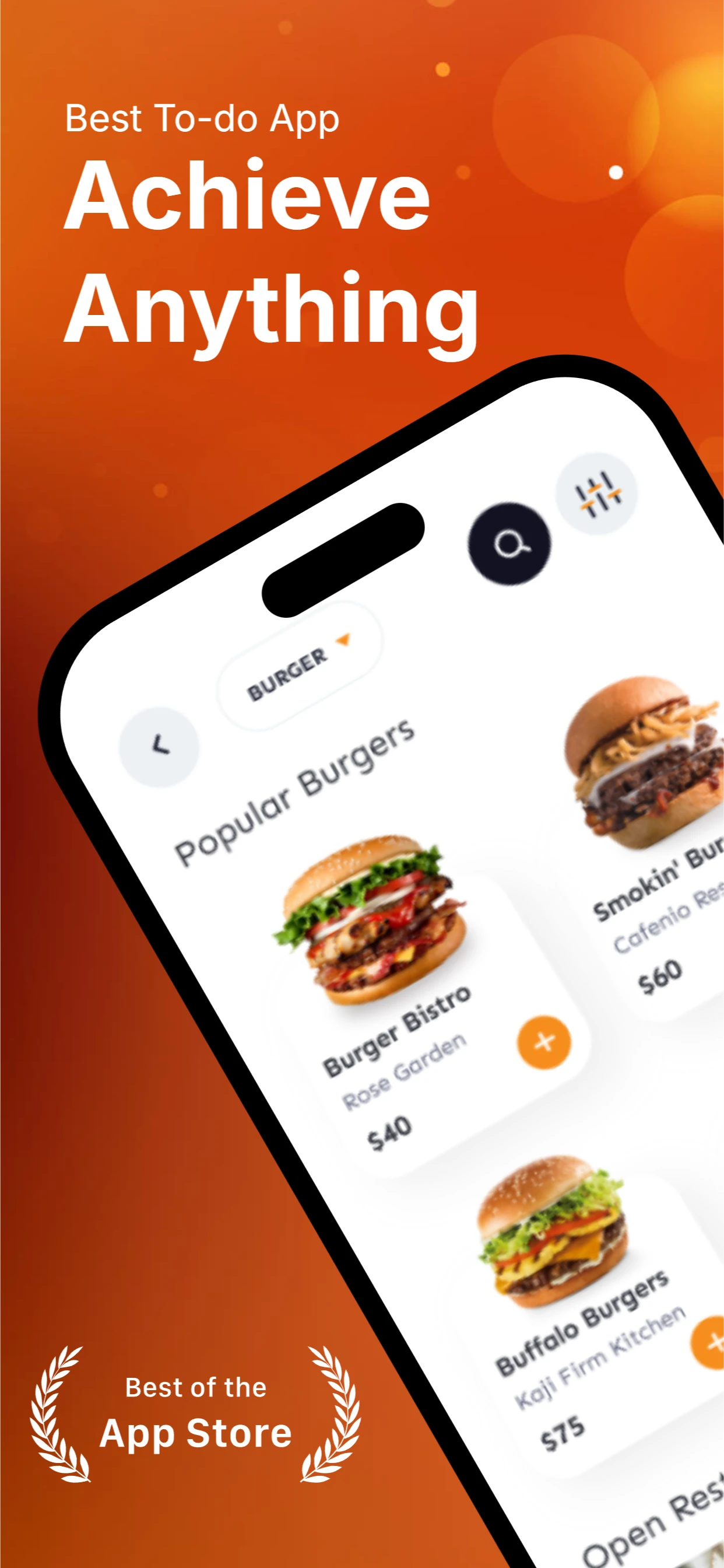 Fire app screenshot template — slide 1