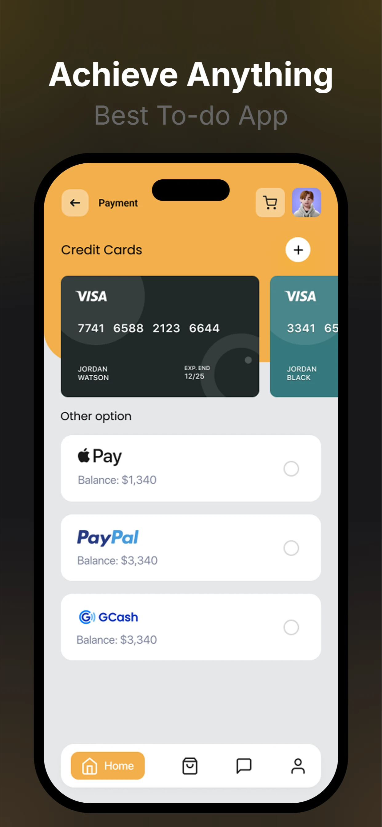 Simple Food App Theme app screenshot template — slide 3
