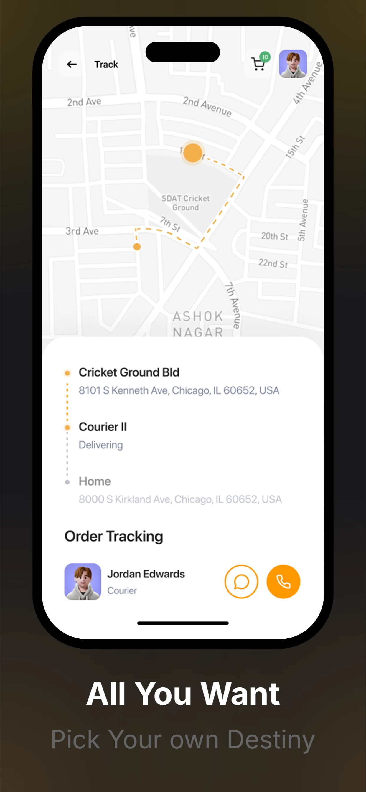 Simple Food App Theme app screenshot template — slide 4