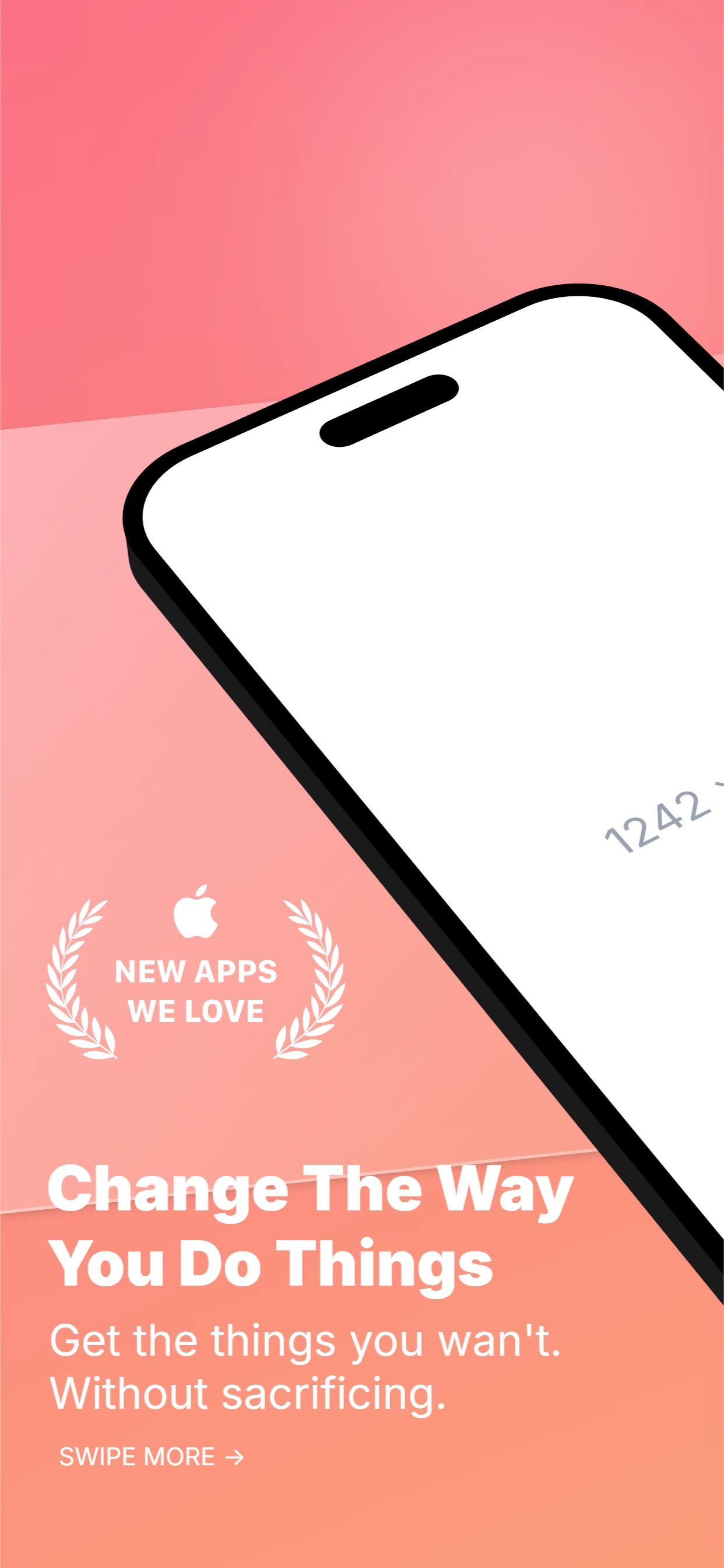 Fun app screenshot template — slide 1