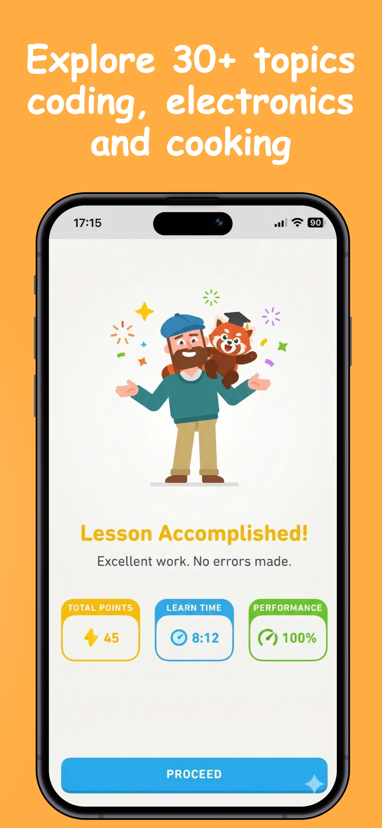 Gamified Learning App app screenshot template — slide 2