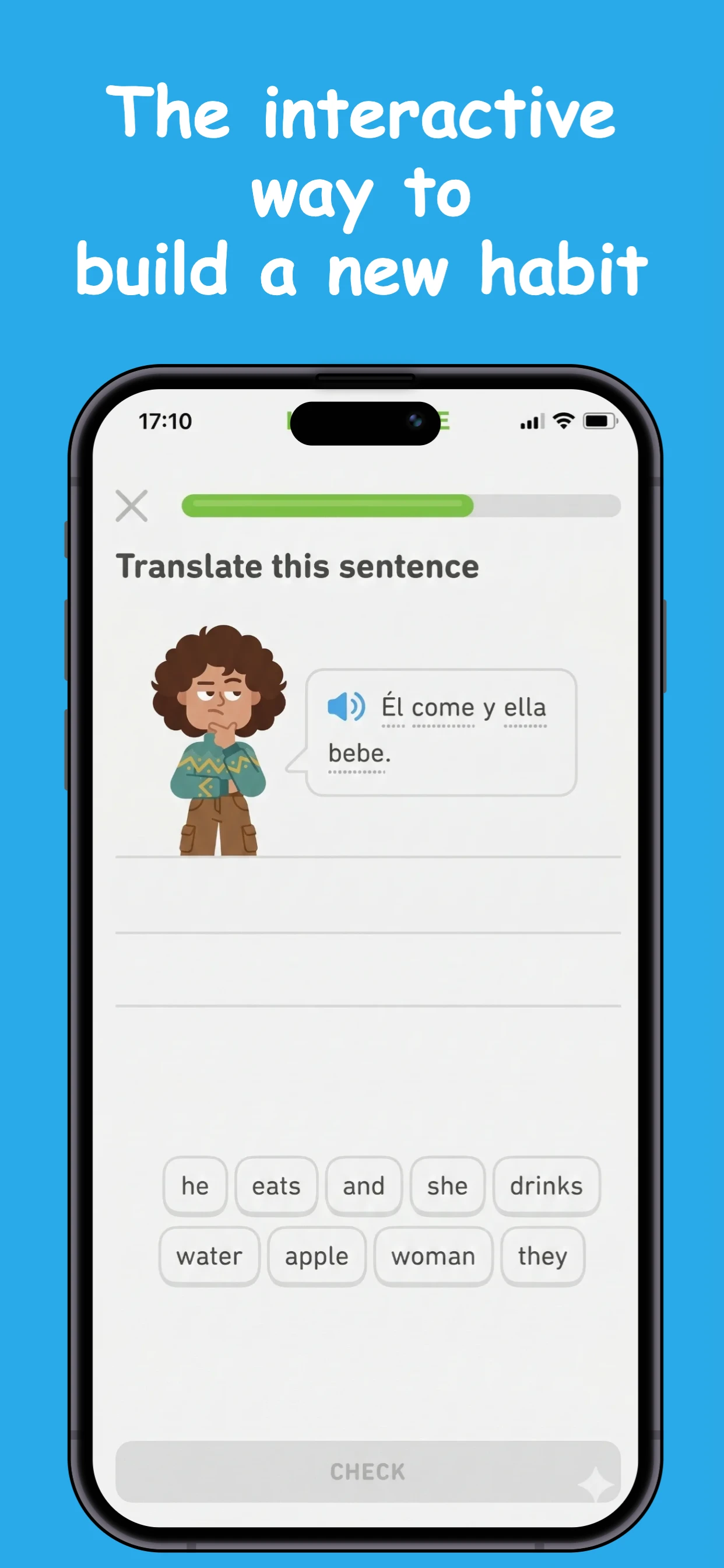 Gamified Learning App app screenshot template — slide 3