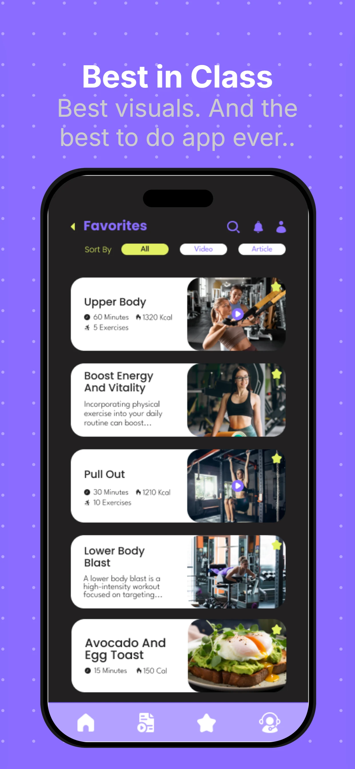 Purple Dots app screenshot template — slide 4