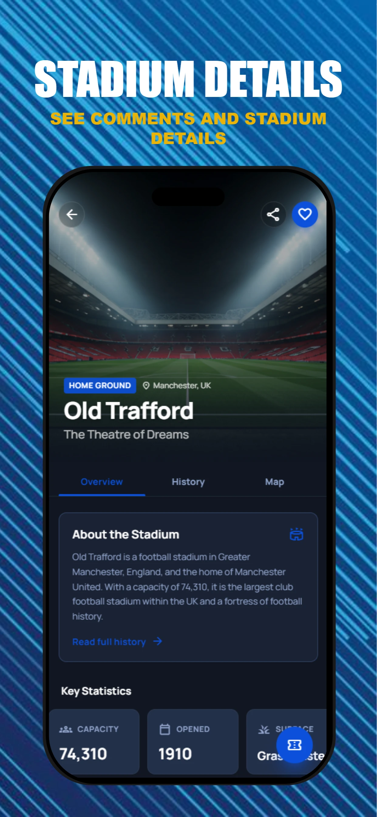 Sports Live app screenshot template — slide 5